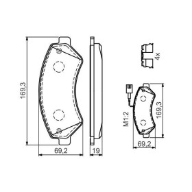 BOSCH Sada brzdových platničiek   0 986 494 589_thumb5