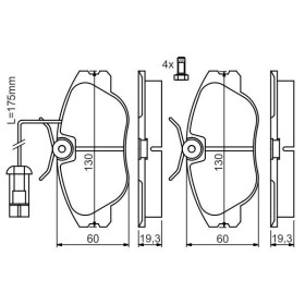 BOSCH Sada brzdových platničiek   0 986 424 374_thumb7