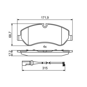 BOSCH Sada brzdových platničiek   0 986 494 844_thumb7