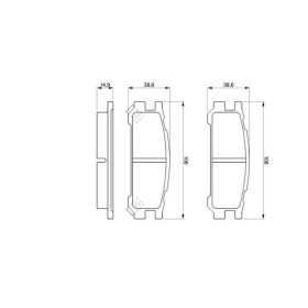 BOSCH Sada brzdových platničiek   0 986 461 143_thumb5