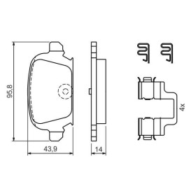 BOSCH Sada brzdových platničiek   0 986 424 528_thumb7