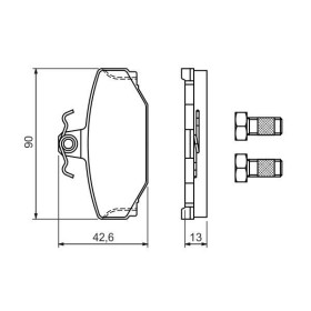 BOSCH Sada brzdových platničiek   0 986 460 995_thumb5