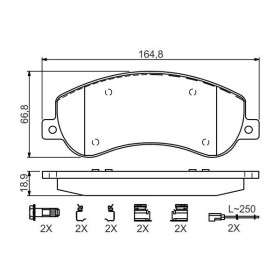 BOSCH Sada brzdových platničiek   0 986 494 624_thumb5