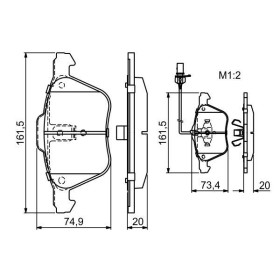 BOSCH Sada brzdových platničiek   0 986 424 777_thumb5