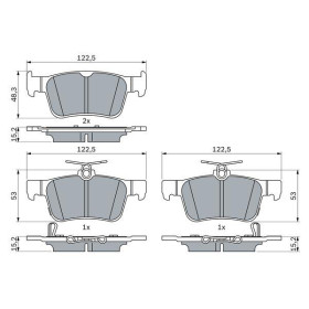 BOSCH Sada brzdových platničiek   0 986 424 807_thumb7