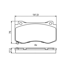 BOSCH Sada brzdových platničiek   0 986 494 870_thumb7