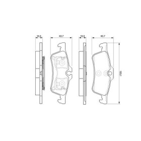 BOSCH Sada brzdových platničiek   0 986 494 130_thumb5