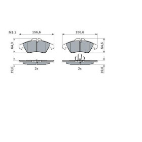 BOSCH Sada brzdových platničiek   0 986 424 218_thumb5