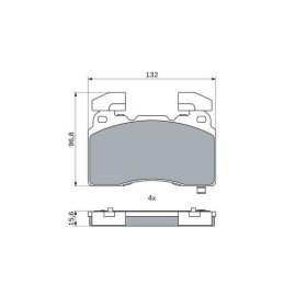 BOSCH Sada brzdových platničiek   0 986 424 894_thumb5