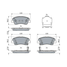 BOSCH Sada brzdových platničiek   0 986 424 952_thumb5