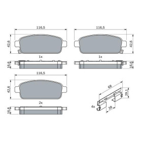 BOSCH Sada brzdových platničiek   0 986 494 666_thumb7