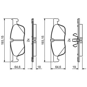 BOSCH Sada brzdových platničiek   0 986 494 818_thumb7