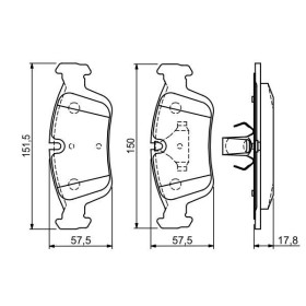 BOSCH Sada brzdových platničiek   0 986 494 015_thumb5