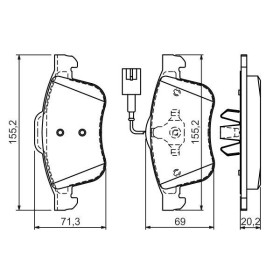 BOSCH Sada brzdových platničiek   0 986 494 465_thumb7