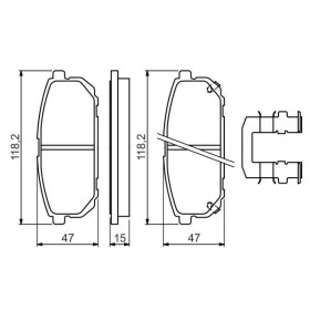 BOSCH Sada brzdových platničiek   0 986 494 590_thumb7