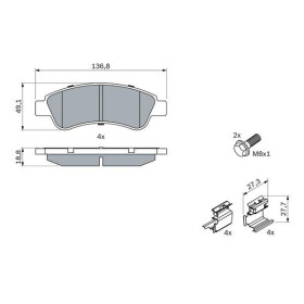 BOSCH Sada brzdových platničiek   0 986 494 623_thumb7