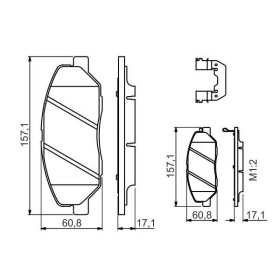 BOSCH Sada brzdových platničiek   0 986 494 631_thumb7