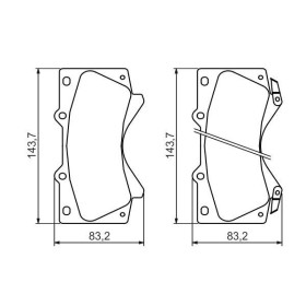 BOSCH Sada brzdových platničiek   0 986 494 449_thumb5