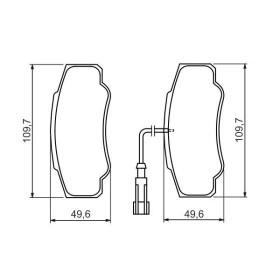 BOSCH Sada brzdových platničiek   0 986 494 391_thumb7