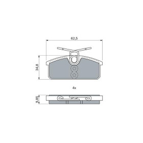 BOSCH Sada brzdových platničiek   0 986 424 275_thumb5