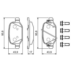 BOSCH Sada brzdových platničiek   0 986 494 934_thumb7