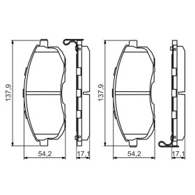 BOSCH Sada brzdových platničiek   0 986 494 572_thumb7