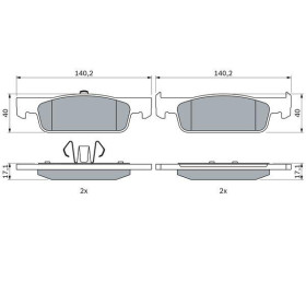 BOSCH Sada brzdových platničiek   0 986 494 661_thumb7