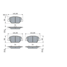 BOSCH Sada brzdových platničiek   0 986 424 869_thumb7