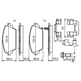 BOSCH Sada brzdových platničiek   0 986 494 633_thumb7