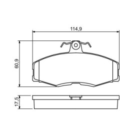 BOSCH Sada brzdových platničiek   0 986 468 613_thumb5