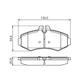 BOSCH Sada brzdových platničiek   0 986 494 013_thumb5