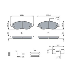 BOSCH Sada brzdových platničiek   0 986 494 591_thumb7