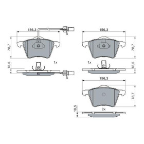 BOSCH Sada brzdových platničiek   0 986 424 780_thumb5