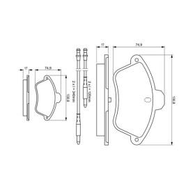 BOSCH Sada brzdových platničiek   0 986 460 957_thumb5