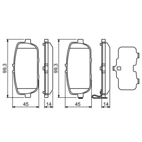 BOSCH Sada brzdových platničiek   0 986 494 190_thumb7