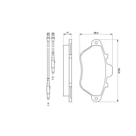 BOSCH Sada brzdových platničiek   0 986 460 950_thumb5