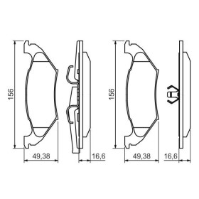 BOSCH Sada brzdových platničiek   0 986 494 495_thumb5