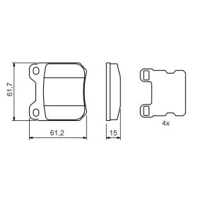 BOSCH Sada brzdových platničiek   0 986 490 500_thumb5