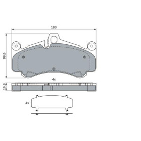 BOSCH Sada brzdových platničiek 0 986 424 067_thumb7