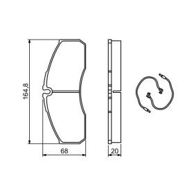 BOSCH Sada brzdových platničiek   0 986 494 273_thumb7