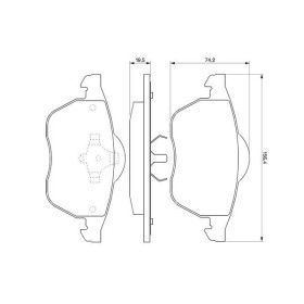 BOSCH Sada brzdových platničiek   0 986 424 481_thumb7