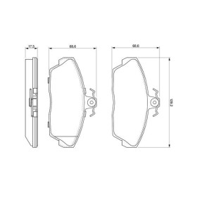 BOSCH Sada brzdových platničiek   0 986 424 566_thumb7