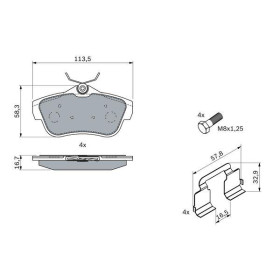 BOSCH Sada brzdových platničiek   0 986 494 192_thumb5