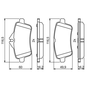 BOSCH Sada brzdových platničiek   0 986 494 771_thumb7