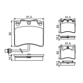 BOSCH Sada brzdových platničiek   0 986 494 041_thumb5