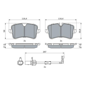 BOSCH Sada brzdových platničiek, kotúč. brzda   0 986 494 915_thumb7