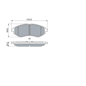 BOSCH Sada brzdových platničiek   0 986 424 818_thumb5