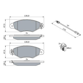 BOSCH Sada brzdových platničiek   0 986 424 455_thumb7