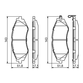 BOSCH Sada brzdových platničiek   0 986 424 474_thumb7