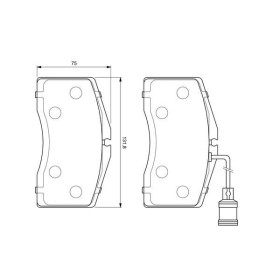 BOSCH Sada brzdových platničiek   0 986 424 664_thumb5